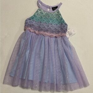 Lilt Toddler Girl 2T Pastel Lace and Tulle Dress - NWT